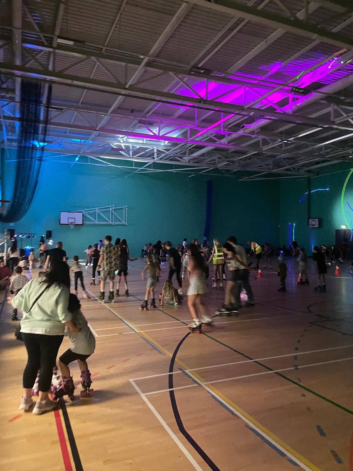 Neon disco at Bay House