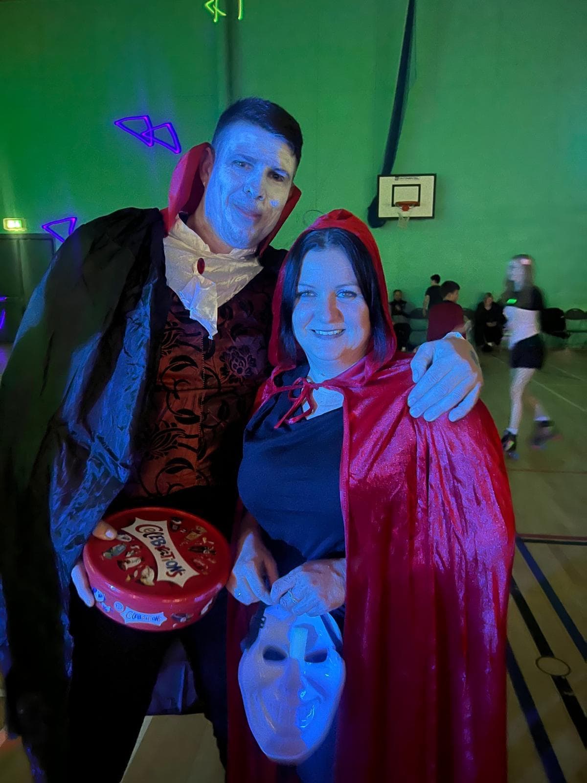 Halloween couple in costume